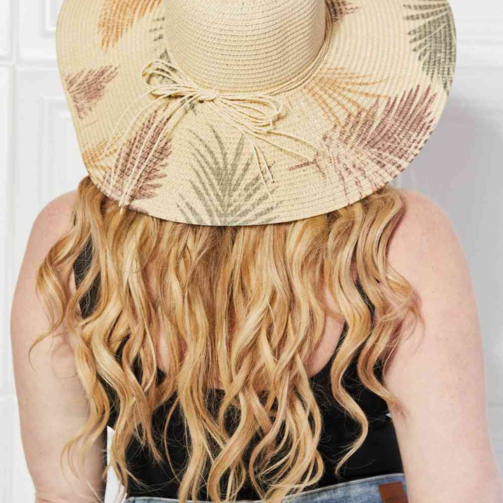 Justin Taylor Palm Leaf Straw Sun Hat