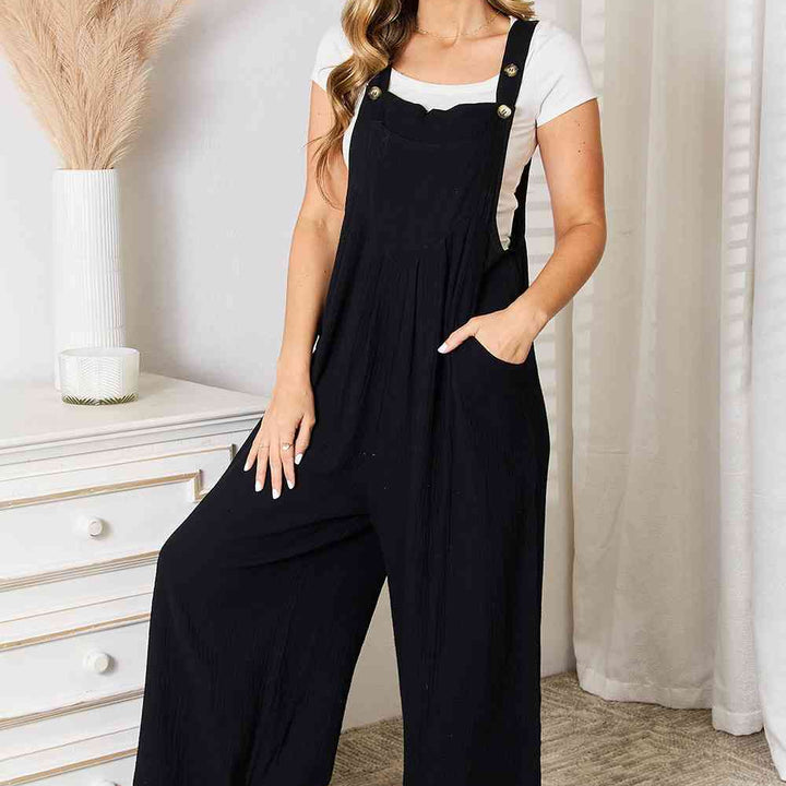Basic Bae Wide Leg Overalls with Pockets