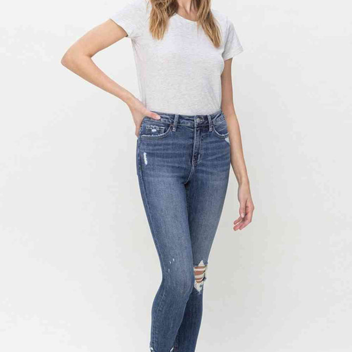 Vervet by Flying Monkey Teagan Full Size High Rise Cropped Skinny Jeans
