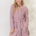 Tie Front Long Sleeve Robe
