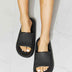 MMShoes Arms Around Me Open Toe Slide in Black
